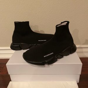 Black balenciaga speed trainer
